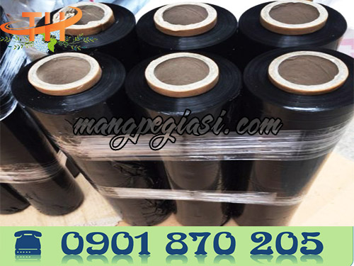 Cuộn màng pe đen khổ 50cm * lõi 300gr