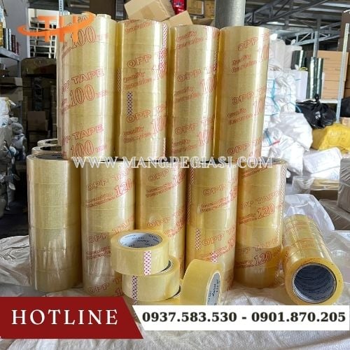 Băng keo trong dán thùng carton Băng keo trong dán thùng carton
