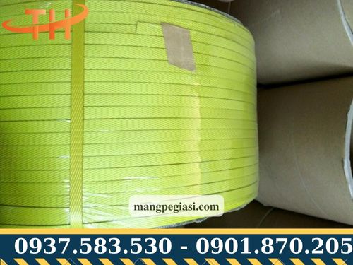 Dây đai nhựa vàng đóng hàng