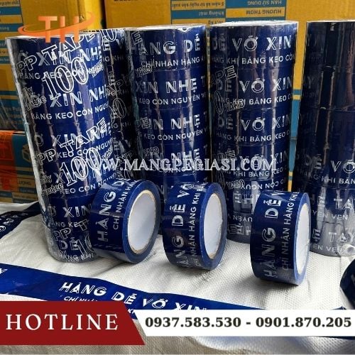 Băng keo in chữ hàng dễ vỡ xin nhẹ tay Băng keo in chữ hàng dễ vỡ xin nhẹ tay