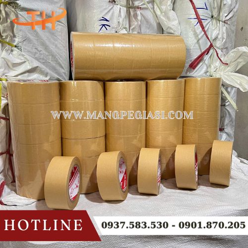 Băng keo giấy nâu da bò 4F8 Băng keo giấy nâu da bò 4F8