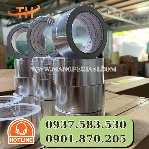Băng dính nhôm bạc 4F8 thông dụng Băng dính nhôm bạc 4F8 thông dụng