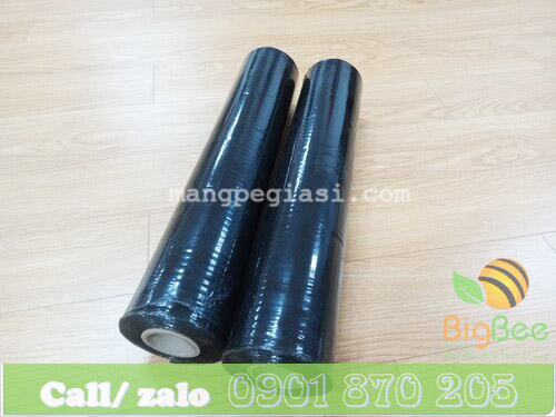 Cuộn màng PE đen khổ 50cm trọng lượng 3kg lõi 200g