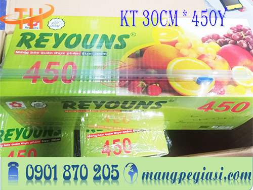 Cuộn màng bọc thực phẩm Reyouns kt 30cm * 450