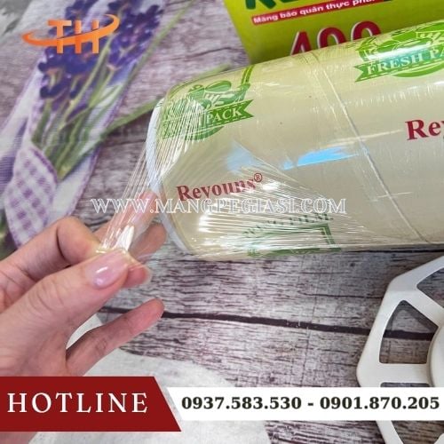 Bọc thực phẩm Reyouns 400 có màng dai, an toàn, siêu dính Bọc thực phẩm Reyouns 400 có màng dai, an toàn, siêu dính