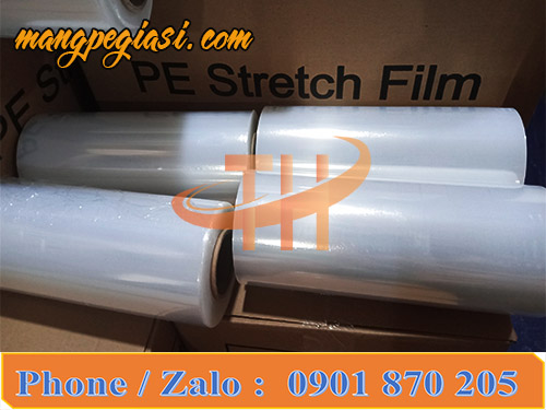 Cuộn pe trong suốt khổ 25cm * 2kg8 * lõi 200gr