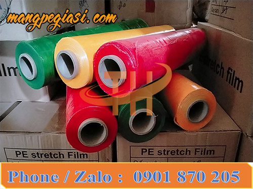 Cuộn màng pe màu khổ 50cm * 3kg * lõi 200gr