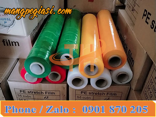 Màng pe quấn hàng nhiều màu sắc, kích cỡ giá rẻ