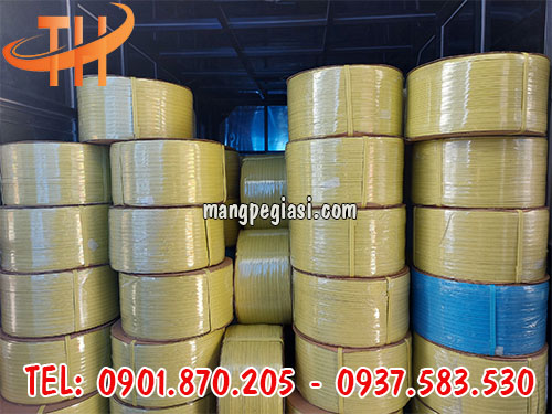 Dây đai nhựa pp màu vàng