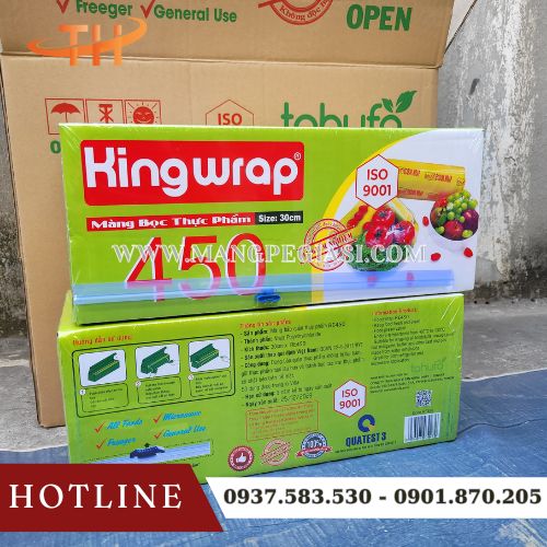 Màng bọc thực phẩm King Wrap 450 30cm chính hãng Màng bọc thực phẩm King Wrap 450 30cm chính hãng
