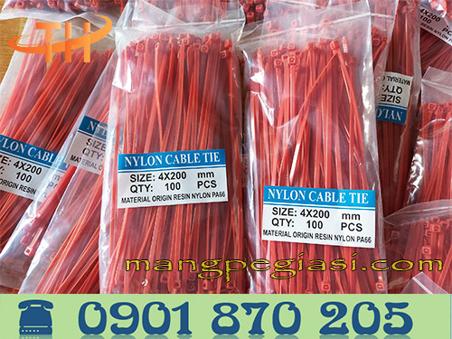 Dây rút nhựa màu 2 tấc