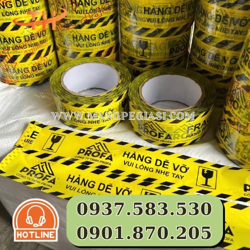 Băng keo hàng dễ vỡ bám dính tốt Băng keo hàng dễ vỡ bám dính tốt