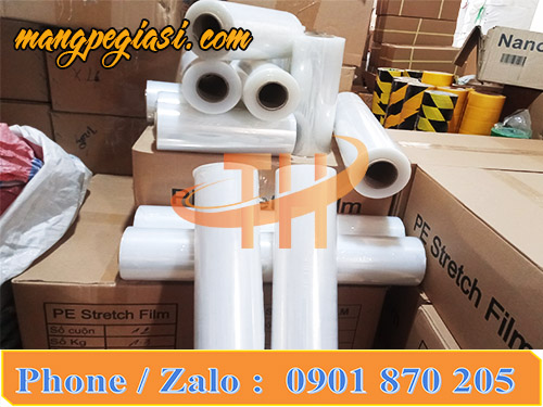 Màng pe quấn hàng các kích cỡ tại xưởng