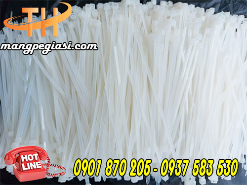 Dây rút nhựa trắng 8mm x 3 tấc