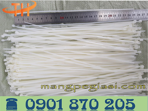 Dây thít nhựa trắng 2 tấc rưỡi