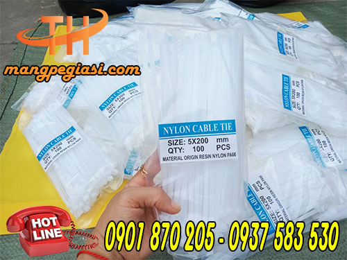 Dây thít nhựa trắng giá rẻ hcm