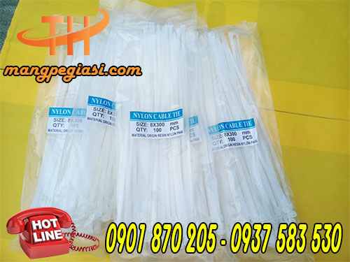 Dây rút nhựa trắng 3 tấc giá rẻ