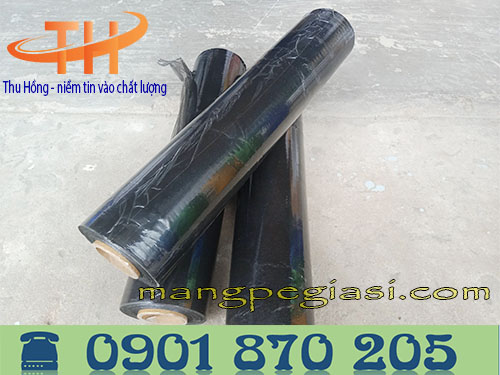 Cuộn màng PE đen quấn pallet khổ 50cm