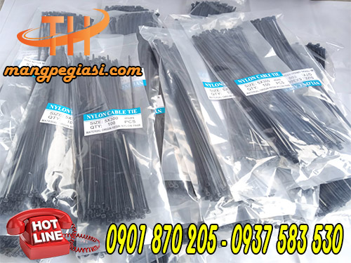 Dây rút nhựa đen 3 tấc