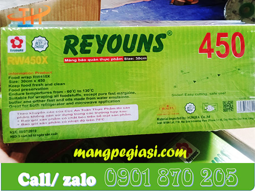 Màng bọc thực phẩm Reyouns được chứng nhận an toàn