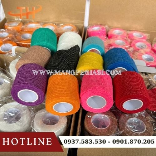 Băng cuốn vải thể thao hỗ trợ thi đấu và tập luyện Băng cuốn vải thể thao hỗ trợ thi đấu và tập luyện