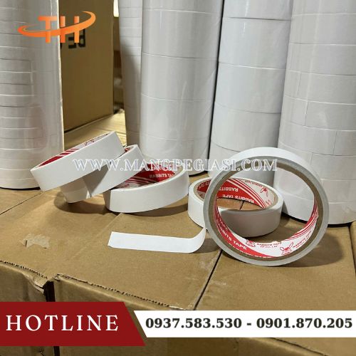 Băng dính 2 mặt trắng bám dính tốt Băng dính 2 mặt trắng bám dính tốt