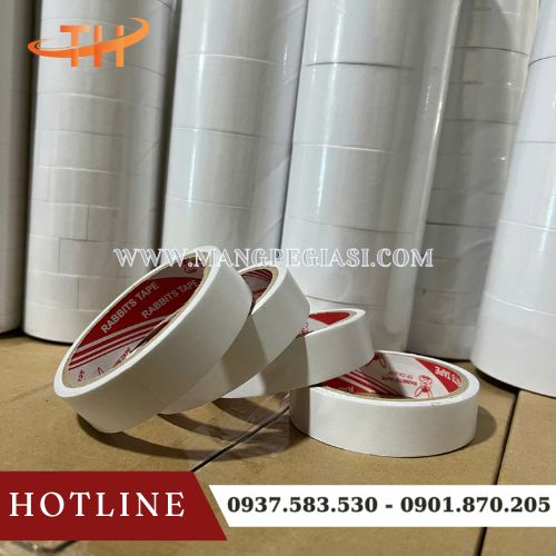 Băng dính 2 mặt trắng dầu công nghiệp Băng dính 2 mặt trắng dầu công nghiệp
