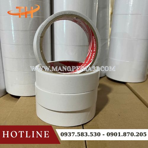 Băng dính 2 mặt trắng nước siêu bền Băng dính 2 mặt trắng nước siêu bền