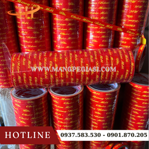 Băng dính chúc mừng năm mới in đẹp sắc nét Băng dính chúc mừng năm mới in đẹp sắc nét