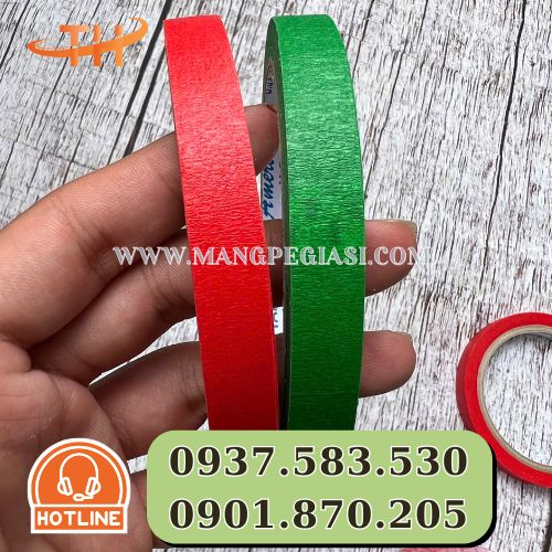 Băng dính giấy màu 1F2 Băng dính giấy màu 1F2