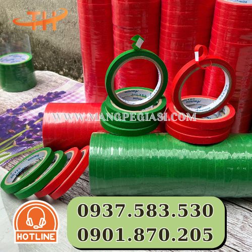 Băng dính giấy màu dán trang trí che sơn Băng dính giấy màu dán trang trí che sơn