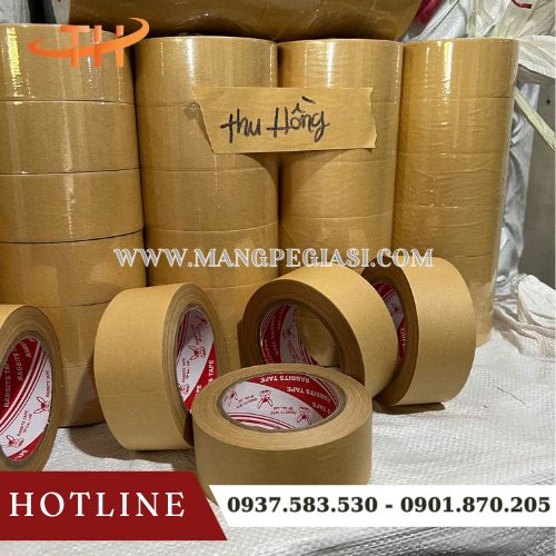 Băng dính giấy nâu da bò bền chắc viết được lên bề mặt Băng dính giấy nâu da bò bền chắc viết được lên bề mặt