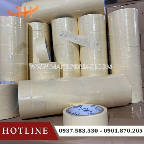 Băng dính giấy nhăn 3F bền đẹp Băng dính giấy nhăn 3F bền đẹp