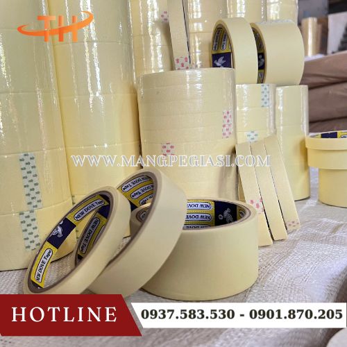 Băng dính giấy nhăn ghi chú, che sơn, dán viền vẽ tranh Băng dính giấy nhăn ghi chú, che sơn, dán viền vẽ tranh