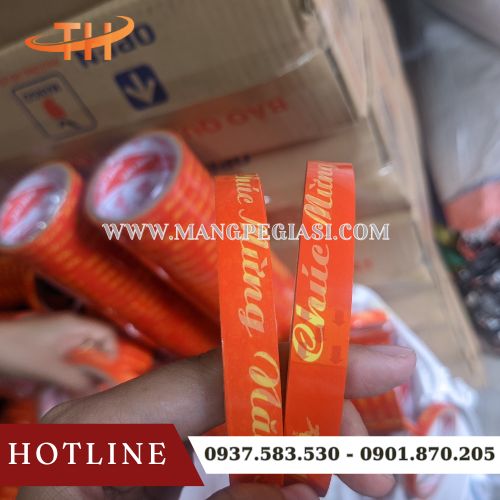 Băng dính in chữ chúc mừng năm mới Băng dính in chữ chúc mừng năm mới