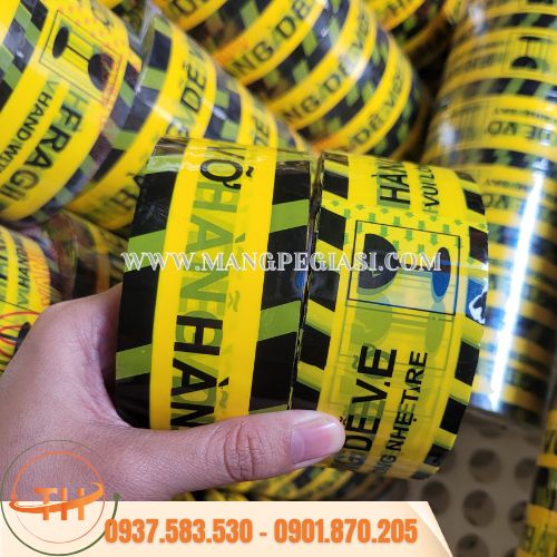 Băng dính in logo hàng dễ vỡ Băng dính in logo hàng dễ vỡ