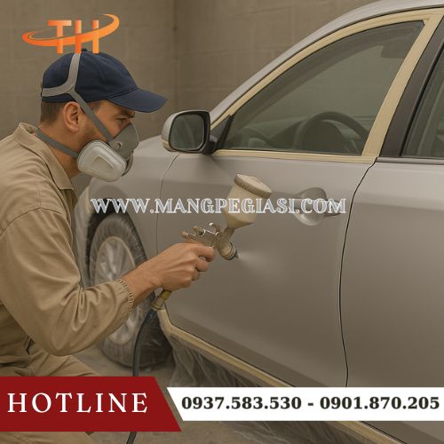 Băng dính nilon sử dụng để che sơn ô tô Băng dính nilon sử dụng để che sơn ô tô