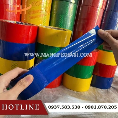 Băng dính OPP màu bền dẻo dai, khó rách, chịu lực cao Băng dính OPP màu bền dẻo dai, khó rách, chịu lực cao