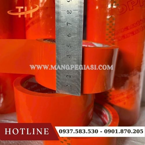 Băng dính OPP màu cam 4F8 80Y Băng dính OPP màu cam 4F8 80Y