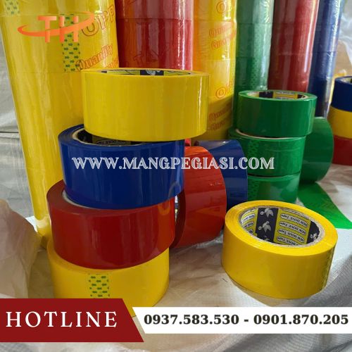 Băng dính OPP màu dán thùng nổi bật Băng dính OPP màu dán thùng nổi bật