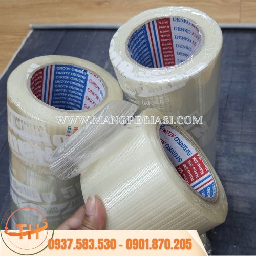 Băng dính sợi thuỷ tinh chịu nhiệt cao Băng dính sợi thuỷ tinh chịu nhiệt cao