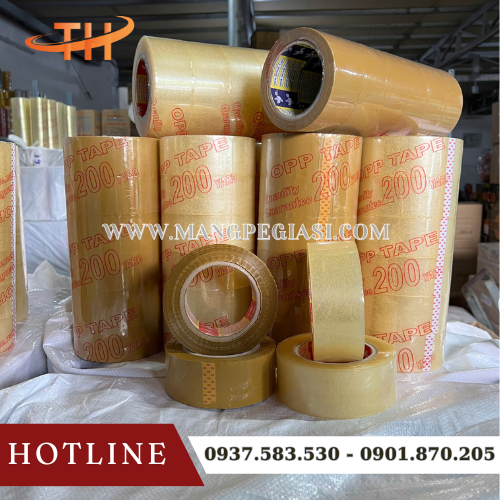 Băng dính trong đục OPP siêu bám dính bền chắc Băng dính trong đục OPP siêu bám dính bền chắc