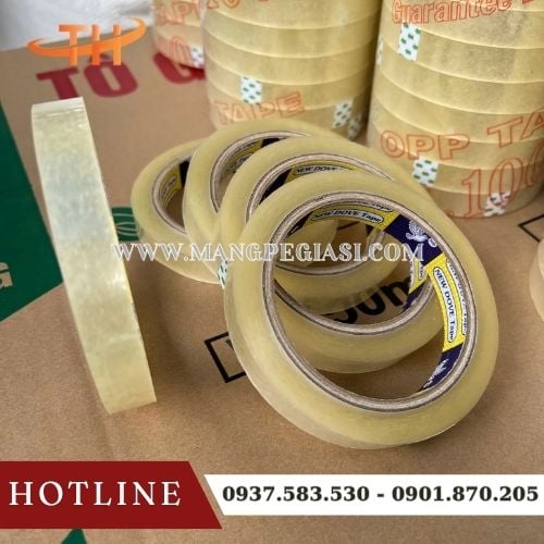 Băng dính trong khổ nhỏ đóng gói tiện lợi Băng dính trong khổ nhỏ đóng gói tiện lợi