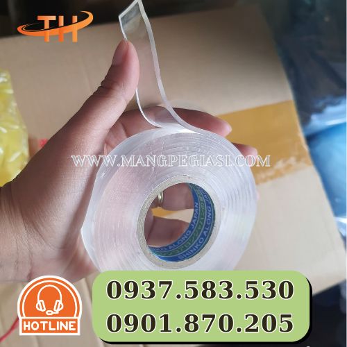 Băng dính trong suốt 2 mặt đa năng Băng dính trong suốt 2 mặt đa năng