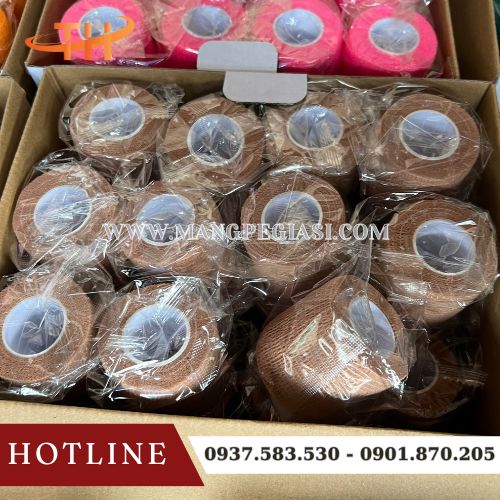 Băng dính vải dán cơ màu nâu Băng dính vải dán cơ màu nâu