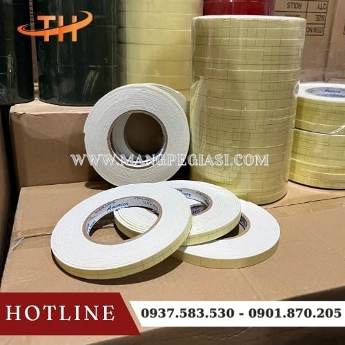 Băng dính mút xốp 2 mặt có cấu tạo độc đáo Băng dính mút xốp 2 mặt có cấu tạo độc đáo