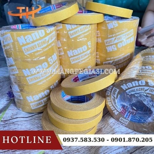 Băng keo 2 mặt lưới sợi thuỷ tinh đa năng Băng keo 2 mặt lưới sợi thuỷ tinh đa năng