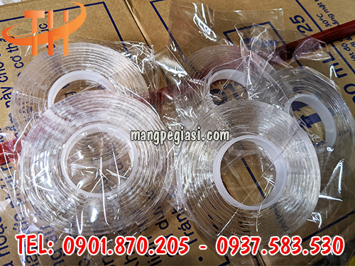 Băng keo 2 mặt siêu dính trong suốt