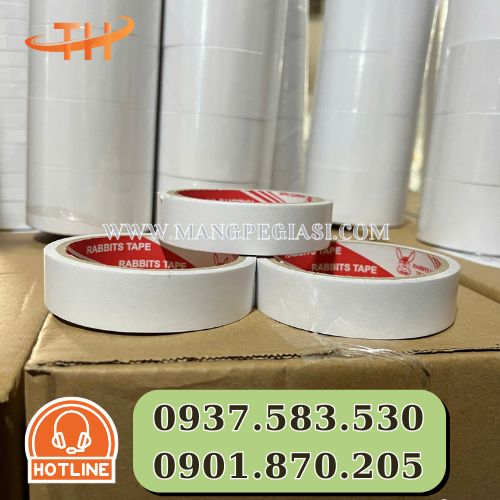 Băng keo 2 mặt trắng 2F4 Băng keo 2 mặt trắng 2F4