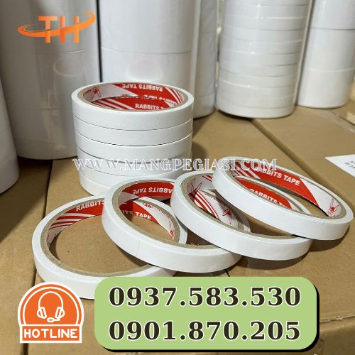 Băng keo 2 mặt trắng bền đẹp Băng keo 2 mặt trắng bền đẹp